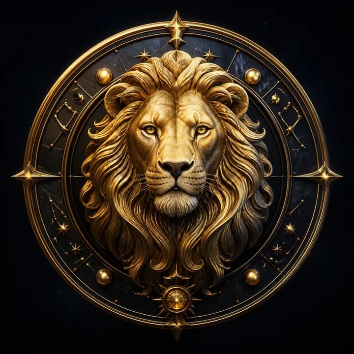 Leo celestial zodiac artwork