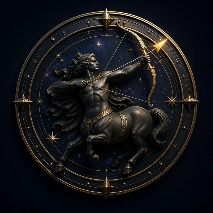 Sagittarius celestial zodiac artwork